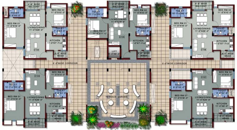  oak-park Images for Cluster Plan of Vishwasri Oak Park