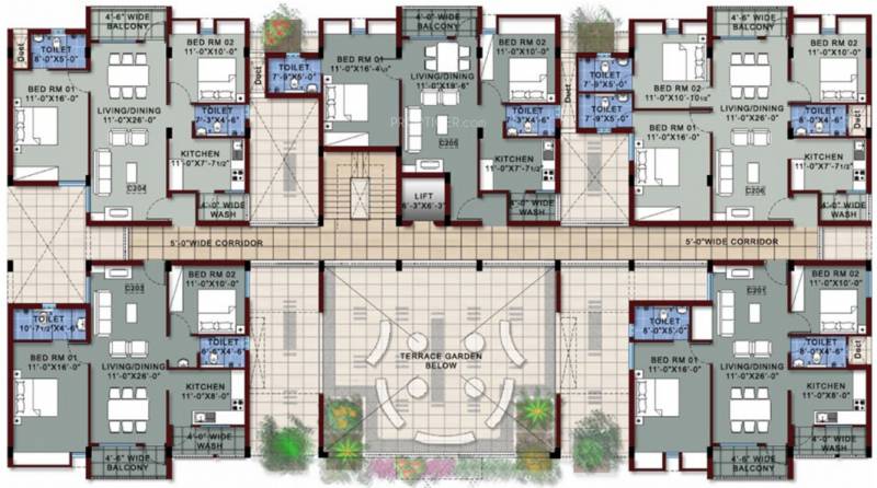  oak-park Images for Cluster Plan of Vishwasri Oak Park