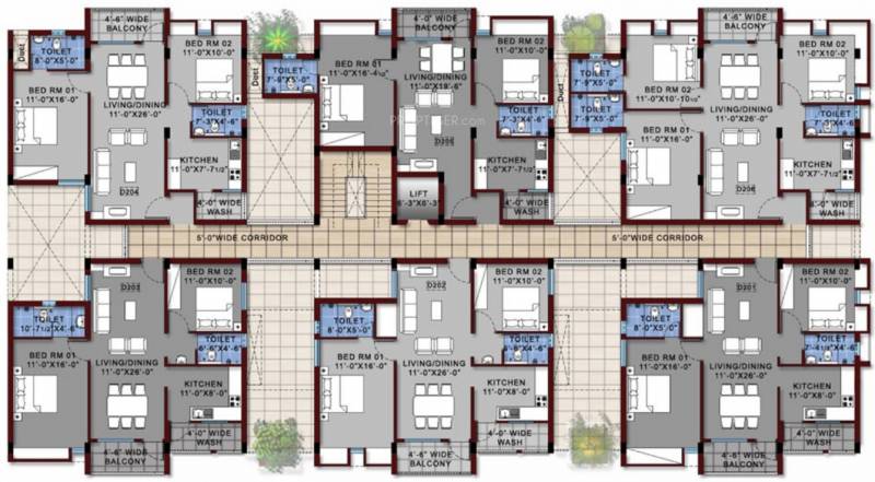  oak-park Images for Cluster Plan of Vishwasri Oak Park