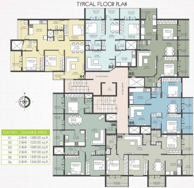  aqua Images for Cluster Plan of K2 Builders and Realtors Aqua