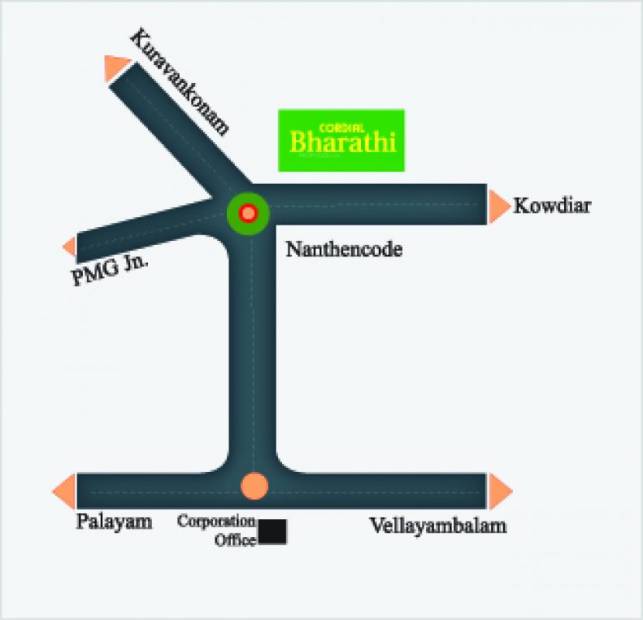  bharathi Images for Location Plan of Cordial Bharathi