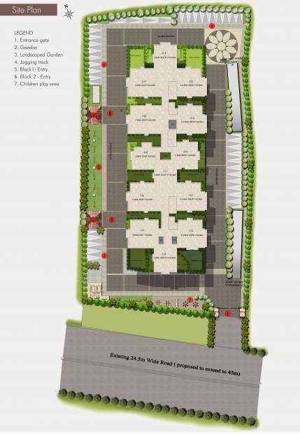 lotus-towers Images for Site Plan of DSR Lotus Towers