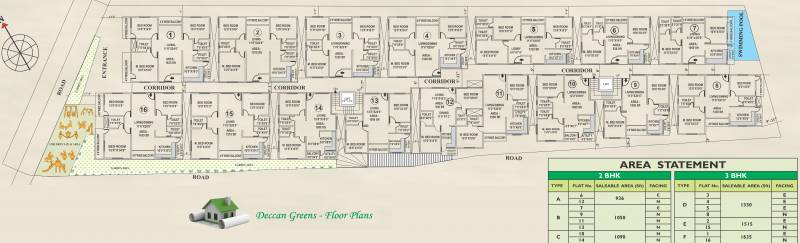  greens Images for Cluster Plan of Deccan Greens