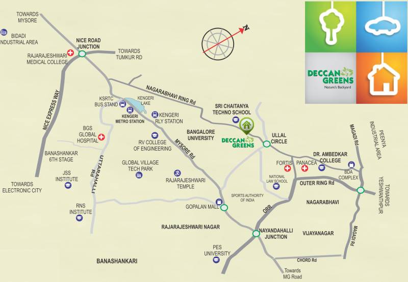  greens Images for Location Plan of Deccan Greens