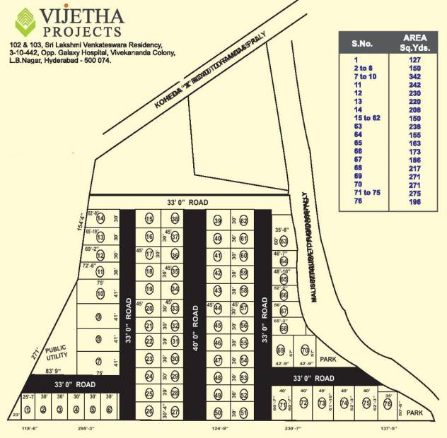 Images for Layout Plan of Vijetha Projects Surya Enclave