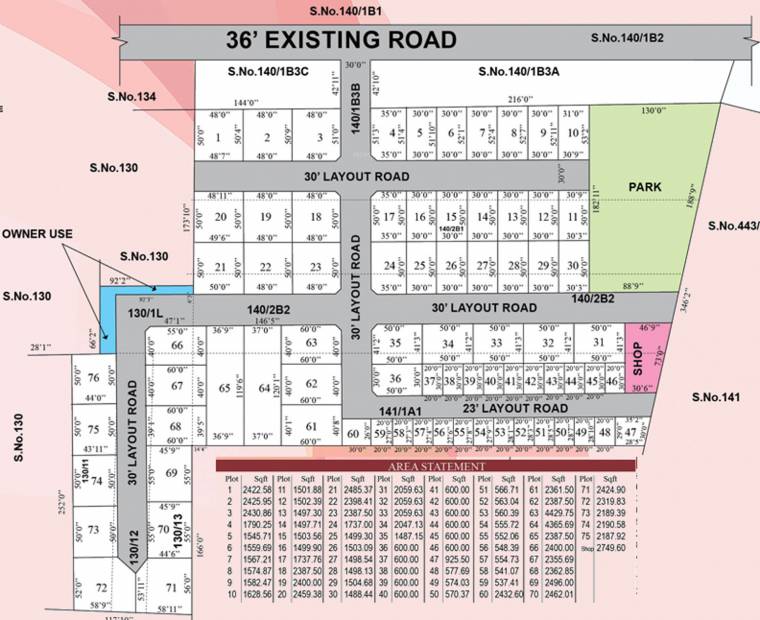 Images for Layout Plan of Pristine Ananda Krishna Enclave