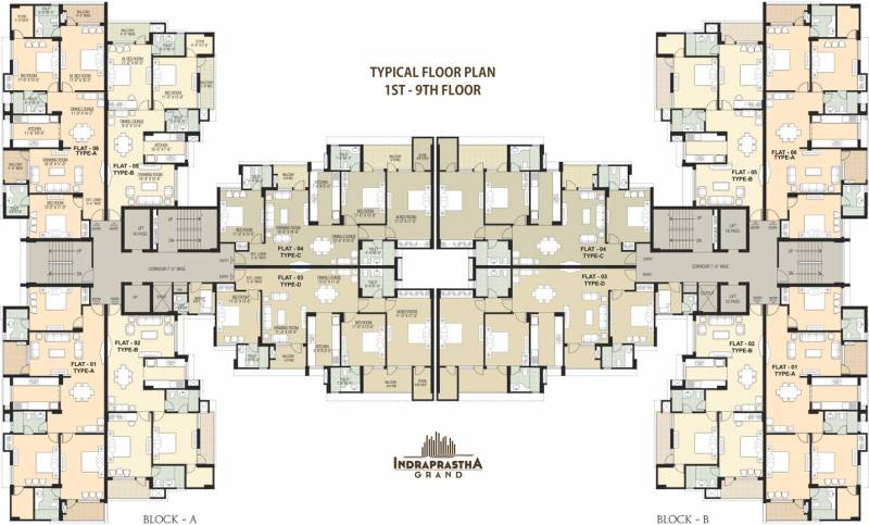  indraprastha-grand Block B Cluster Plan