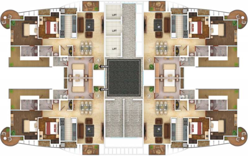 Images for Cluster Plan of Oswal Bella Vista