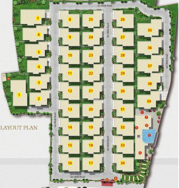  villas Images for Layout Plan of Obel Villas