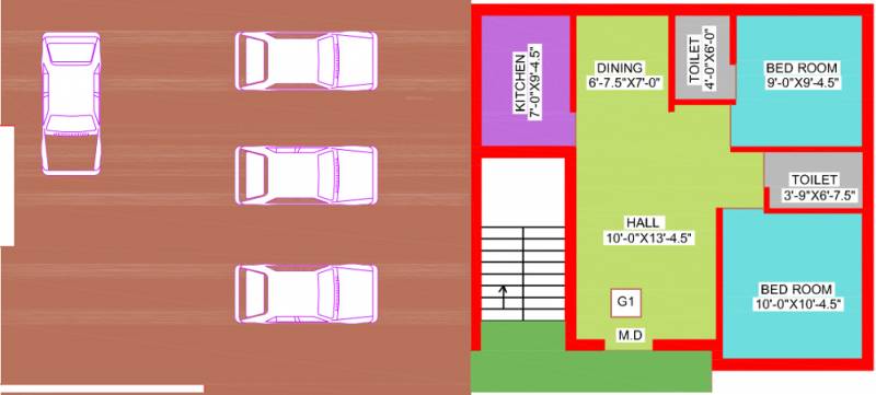 castle Castle Cluster Plan For Ground Floor