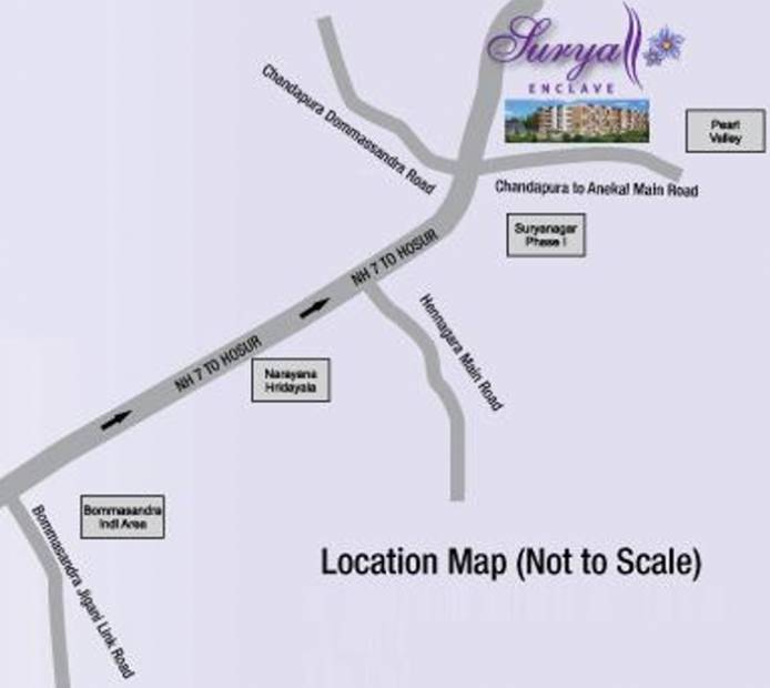 i1-properties surya-enclave Location Plan