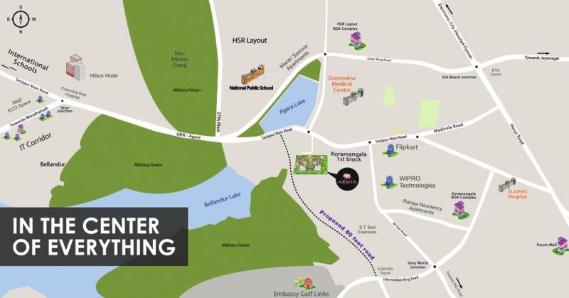  aksha Images for Location Plan of Advaitha Aksha