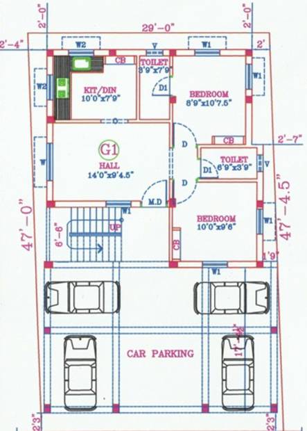  nehaa-sree-flats Images for Cluster Plan of DSR Nehaa Sree Flats