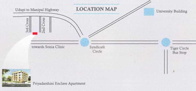 priyadarshini-builders-and-developers enclave Location Plan