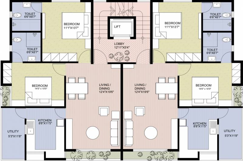  elegance Images for Cluster Plan of Modisons Elegance