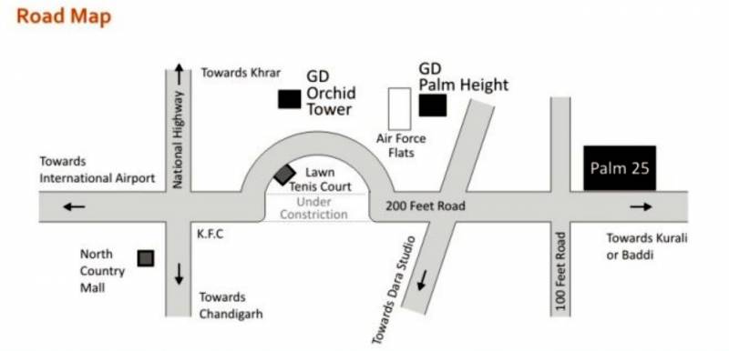 Images for Location Plan of Galaxy Developers Mohali Orchid Towers