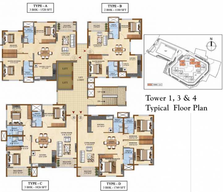 Images for Cluster Plan of Salarpuria Sattva Divinity