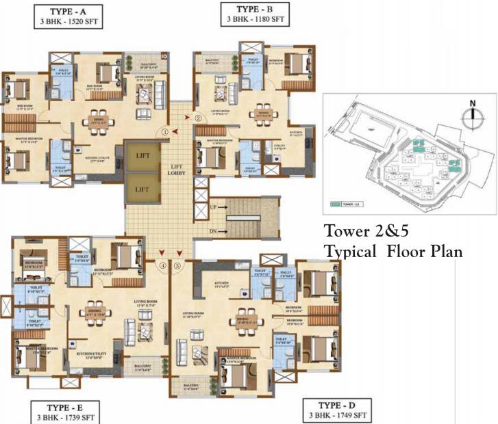 Images for Cluster Plan of Salarpuria Sattva Divinity