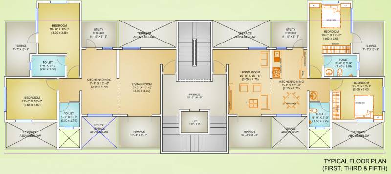 paradigm-developers imperial-woods Imperial Woods Cluster Plan from 1st, 3rd & 5th Floor