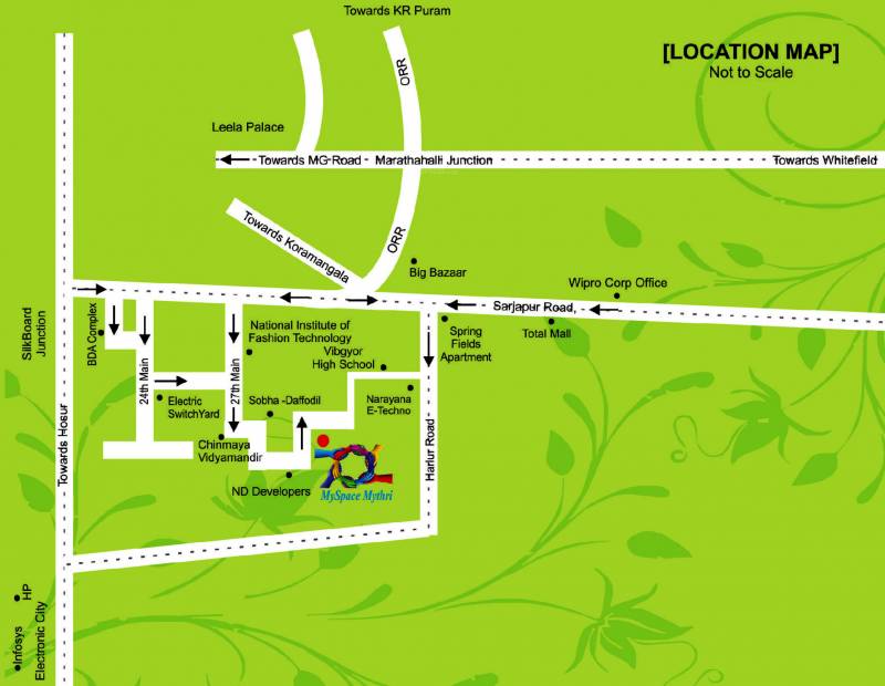  mythri Images for Location Plan of Myspace Mythri