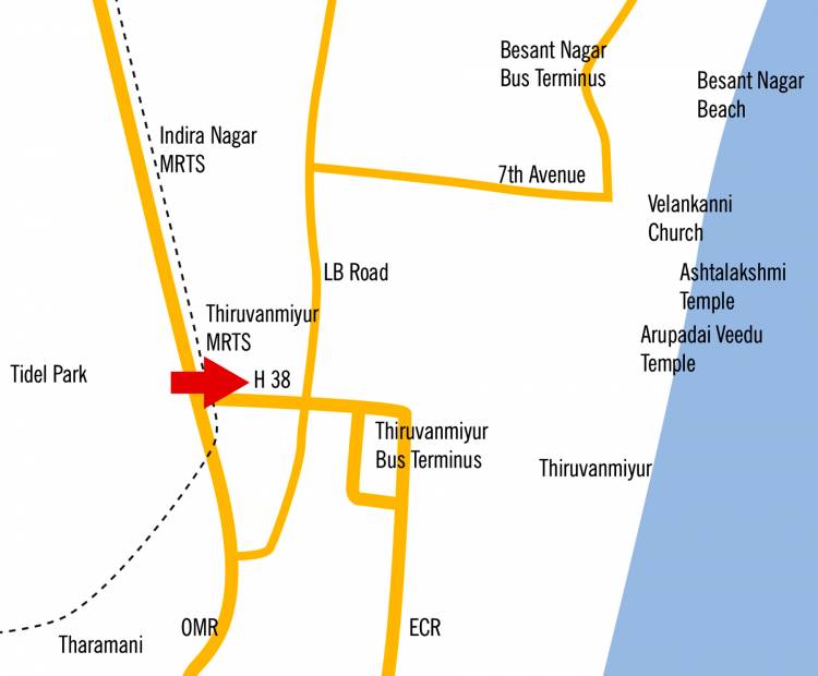  thiruvanmyur-h38 Images for Location Plan of Kgeyes Thiruvanmyur H38
