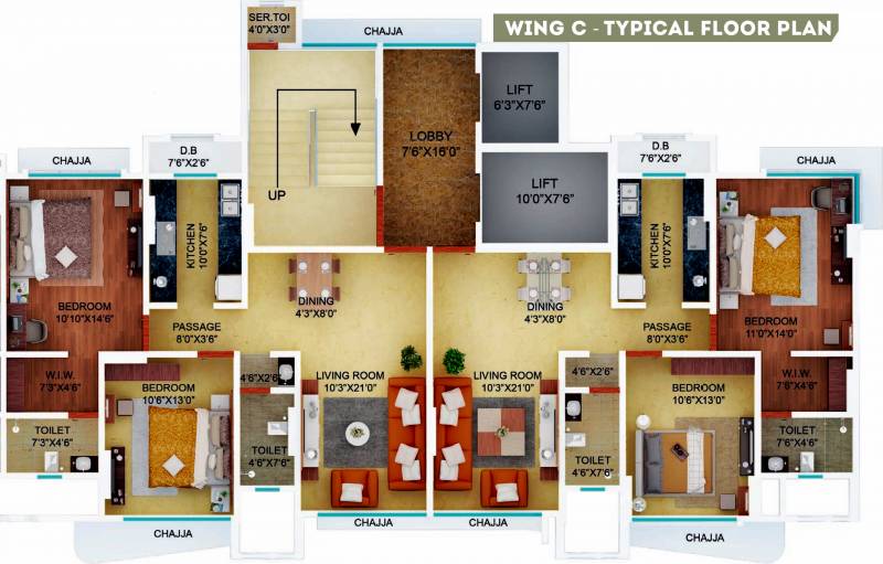 Images for Cluster Plan of Ekta Trinity