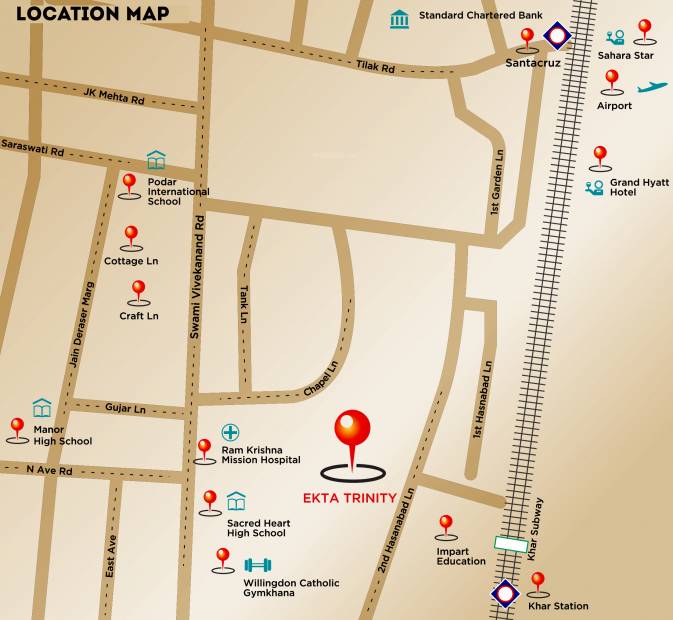  trinity Images for Location Plan of Ekta Trinity