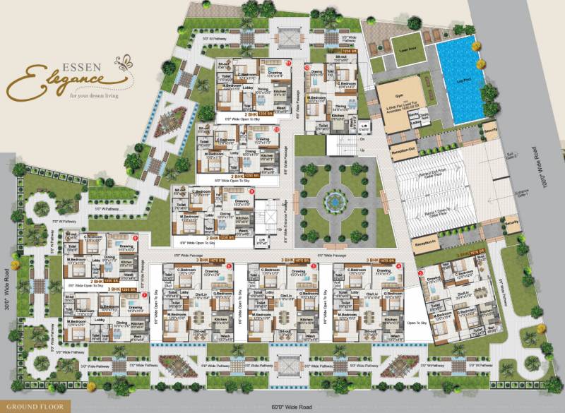  elegance Images for Cluster Plan of Essen Elegance