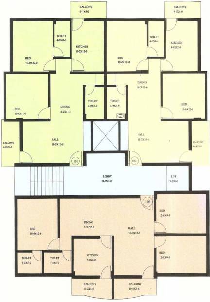adith-constructions cascia-victoria Cascia Victoria Cluster Plan from Ground to 3rd Floor