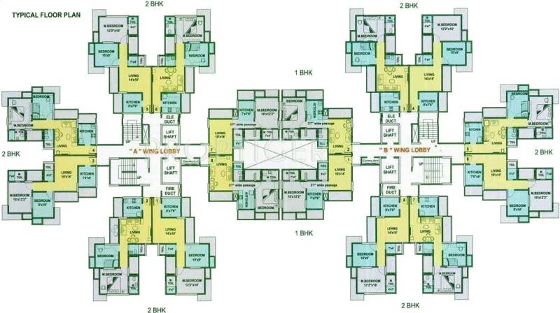  lords-nahur Tower 1&2 Typical Cluster Plan