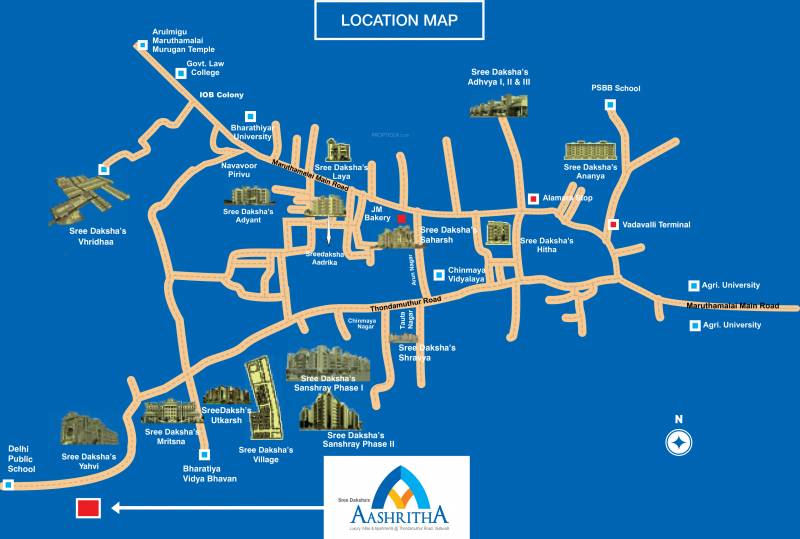  aashritha Images for Location Plan of Sree Daksha Aashritha