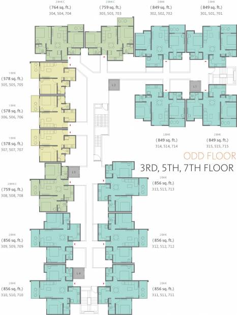  first Images for Cluster Plan of Skyi First