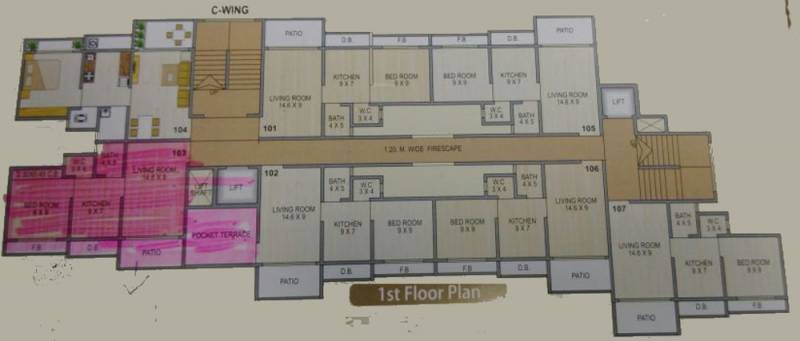 Images for Cluster Plan of Darshan Darshan Tower