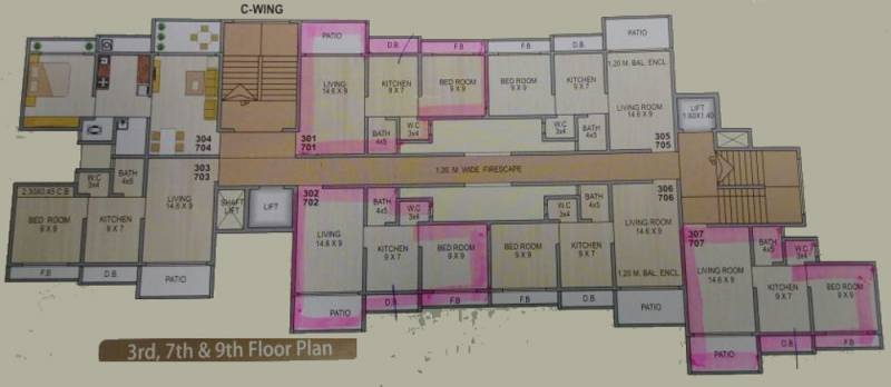 Images for Cluster Plan of Darshan Darshan Tower