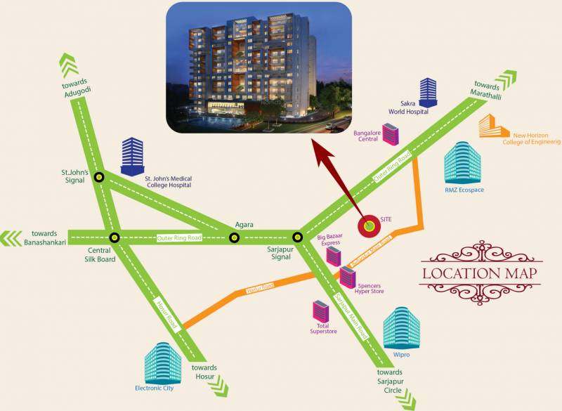 Images for Location Plan of The Address The Central Regency Address