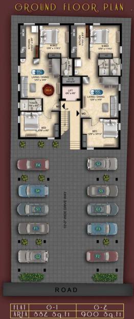 Images for Cluster Plan of Bhaveshwar MS Arcade