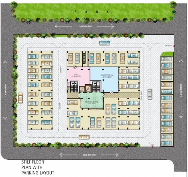  residency Images for Cluster Plan of Krishna Alankar Residency