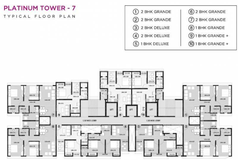  tower-7 Images for Cluster Plan of Platinum Tower 7