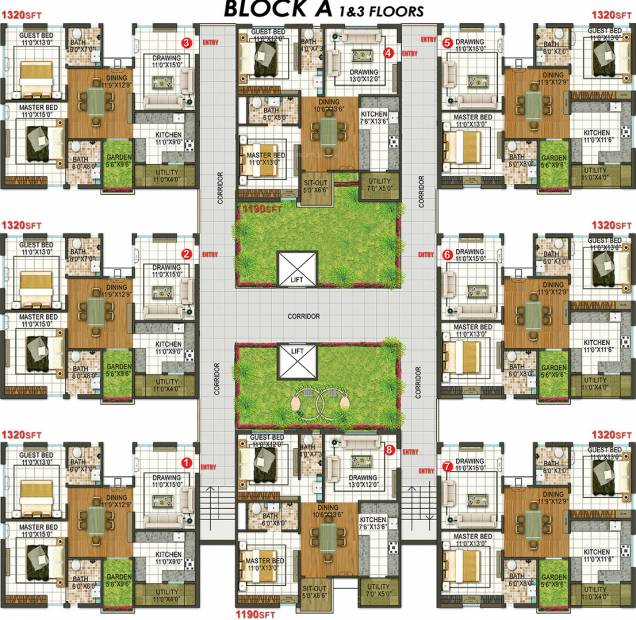  the-lawnz Block A Cluster Plan