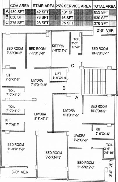 jinia-developers santi-bhavan Santi Bhavan Cluster Plan for 3rd Floor