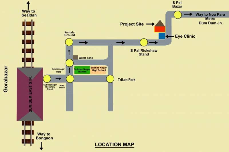 jinia-developers santi-bhavan Location Plan