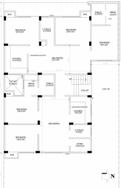  anand Ground Floor Cluster Plan