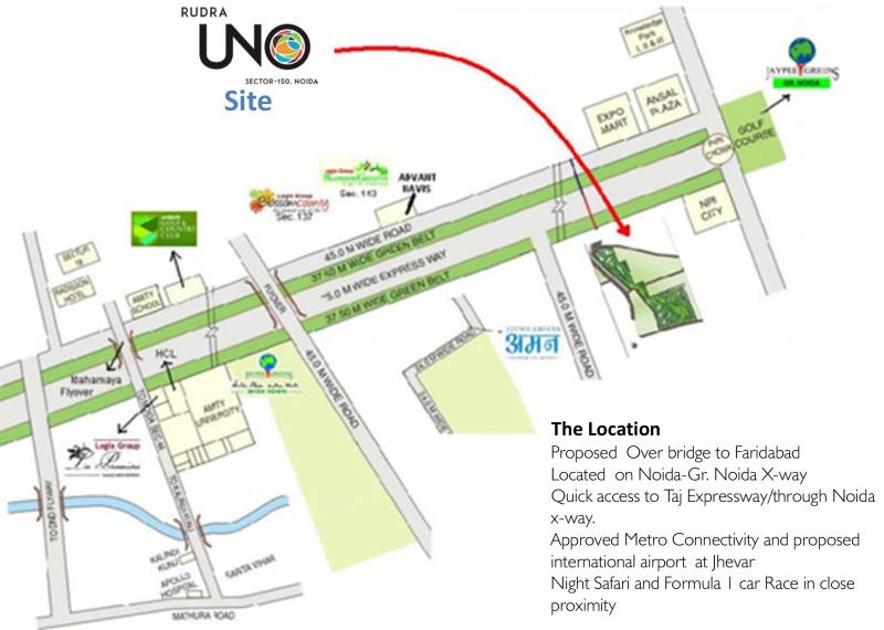  uno Images for Location Plan of Rudra Uno
