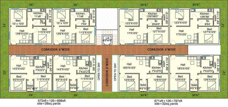 Images for Cluster Plan of MBMR Vijay Sai Enclave