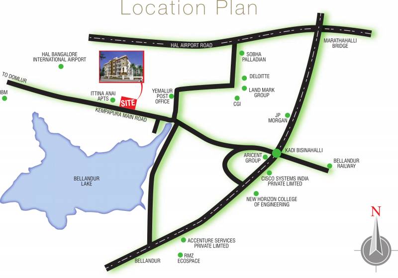  green-view Images for Location Plan of R S Developers Bangalore Green View