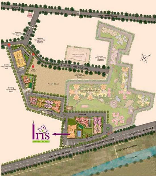  iris-tower Images for Site Plan of Rishabh Iris Tower