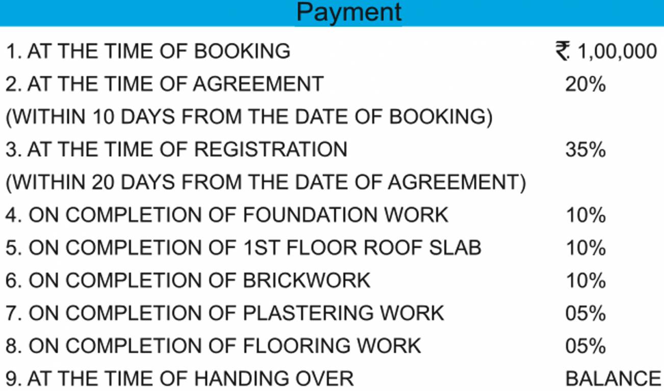 Images for Payment Plan of VGK Lotus Payment Plan