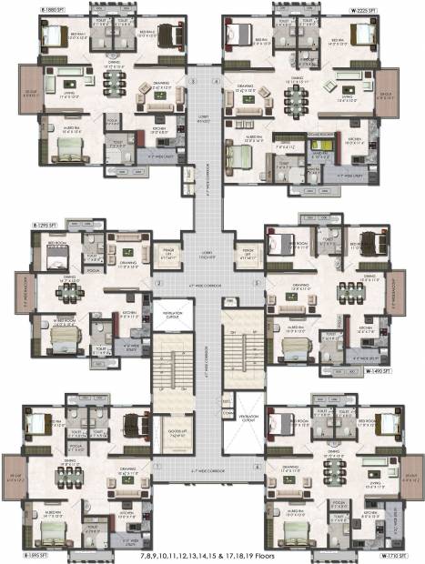  serene-park Images for Cluster Plan of Aparna Serene Park