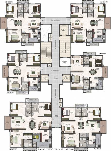  serene-park Images for Cluster Plan of Aparna Serene Park