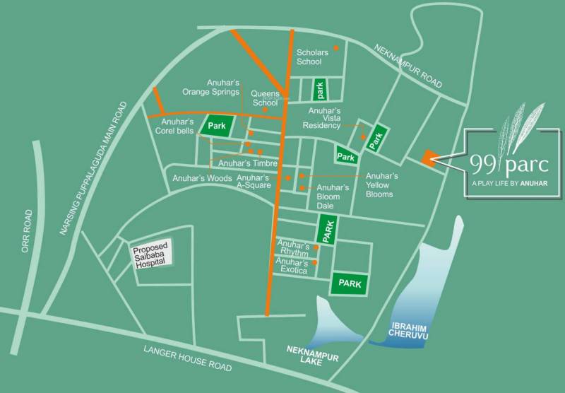  99-parc Images for Location Plan of Anuhar 99 Parc